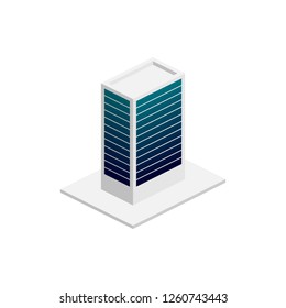 isometric building. Element of color building icon for mobile concept and web apps. Detailed isometric building icon can be used for web and mobile
