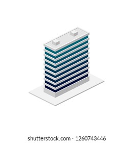 isometric building. Element of color building icon for mobile concept and web apps. Detailed isometric building icon can be used for web and mobile