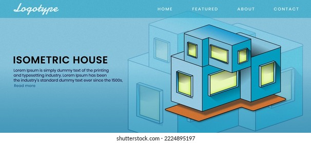 The Isometric Building House, download this artwork and choose the enhanced license for more usability