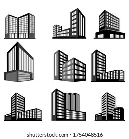 Isometric Building icon vector image 