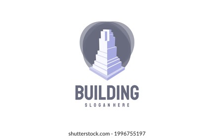 Symbole für Logo-Designs für Gebäude, Vektorgrafik, Vorlage für das Logo für Immobilien, Symbol für Logo