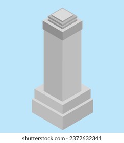isometric building test vector design illustration
