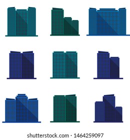 isometric building of various models and colors