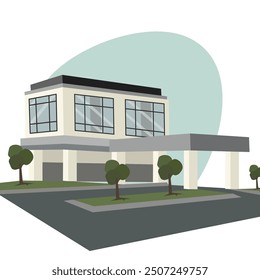 isometric buildings vector illustration for bussines