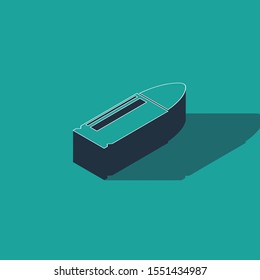 Isometric Bullet icon isolated on green background.  Vector Illustration