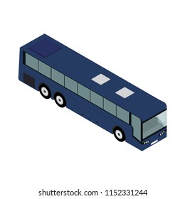 Isometric bus illustration