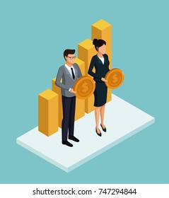 Isometric business avatars