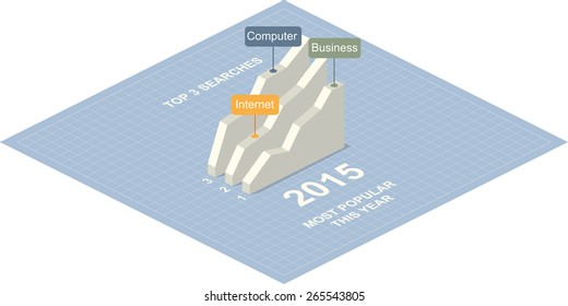 Isometric business design vector