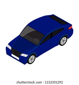 Isometric car illustration