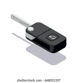 Isometric Car Key Icon