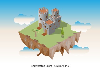 Isometric Castle in the Sky