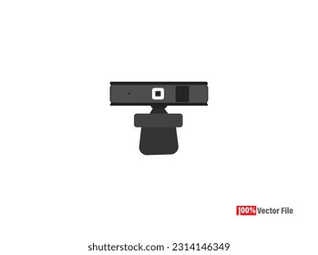 Isometric CCTV webcam elements Security and technology concept - webcam Vector illustration isolated on white background CCTV camera icons. Vector illustrations webCam.