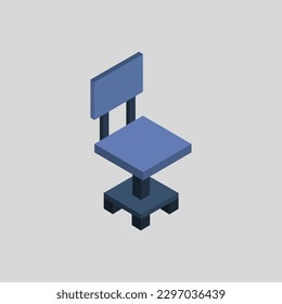 Isometric chair on a background