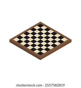 Isometric Chess Vector Illustration - Chess Board 01