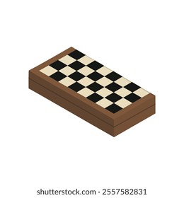 Isometric Chess Vector Illustration - Chess Board 02