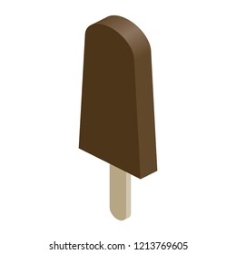 Isometric Chocolate Popsicle