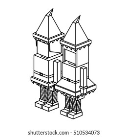 Isometric christmas elf design