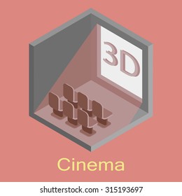 isometric cinema design