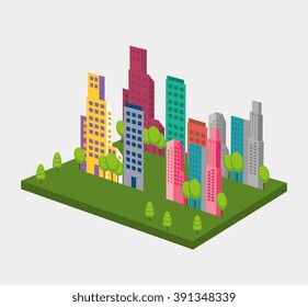 isometric city design 