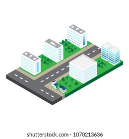 Isometric city model