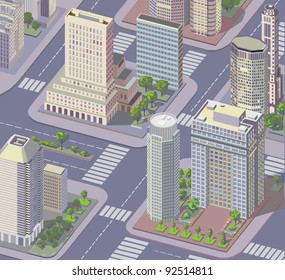 Isometric city view