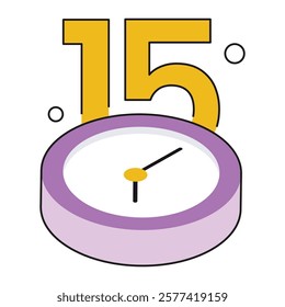 Isometric clock with calendar and checkmark, perfect for employee scheduling apps, productivity tools, and time management systems.