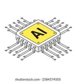 An isometric cloud icon representing cloud storage and data management. Simple and visually clear, perfect for technology, IT, and internet-related designs.