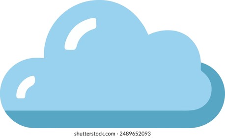 Ilustración de icono de nube isométrica
