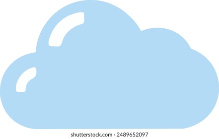 Ilustración de icono de nube isométrica