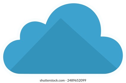 Ilustración de icono de nube isométrica