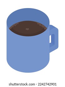 diseño isométrico de iconos de tazas de café