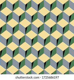 Isometric colorful cube pattern background vector