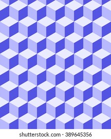 Isometric colorful cube pattern background vector