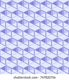 Isometric colorful cube seamless pattern background vector
