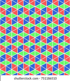 Isometric colorful cube seamless pattern background vector