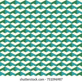 Isometric colorful tile scale seamless pattern background vector