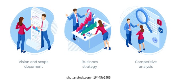 Isometric Competitive Analysis, Businnes Strategy, Vision And Scope Document. Expert Team For Data Analysis, Business Statistic, Management, Consulting, Marketing.