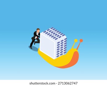 Isometric Construction Site Set: Building Bridge, Lifting Cargo, and Workers with Heavy Machinery 3d isometric vector illustration