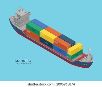 Embalaje isométrico, vector ilustrativo
