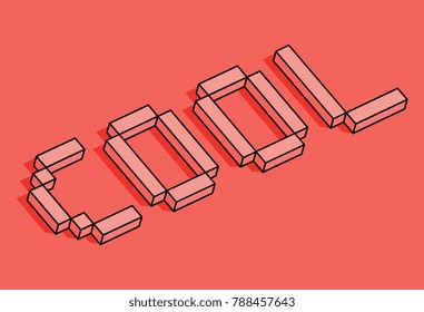 Isometric cool word