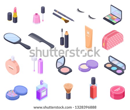 Similar – Image, Stock Photo Set of cosmetic skin care cream bottles on pink