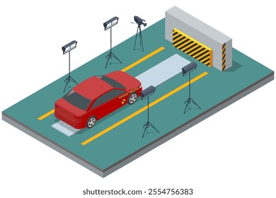 Isometric crash test evaluates vehicle safety by simulating collisions. It assesses structural integrity, passenger protection, and system effectiveness in real-world scenarios.