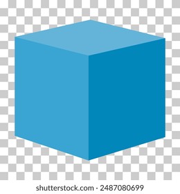 Isometric cube design, web modern concept icon, geometric shape vector illustration .