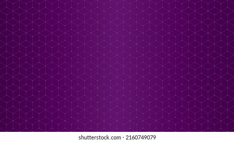 Isometric Cubes HD Purple Background. Vector pattern for Presentation