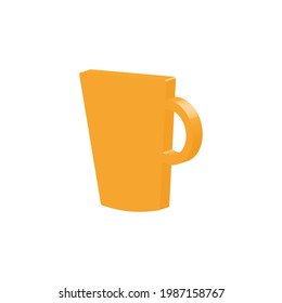 Isometrische Tasse Symbol, Vektorgrafik 