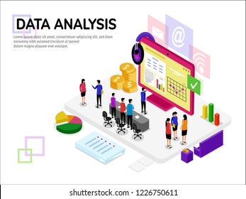 Isometric data analysis with young people working together : start up management, social networking and management concept