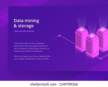 Isometric Data Towers
