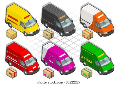 Isometric Delivery Van