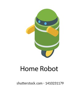 
Isometric design of electronic home robot 
