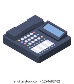 isometric design of fax icon